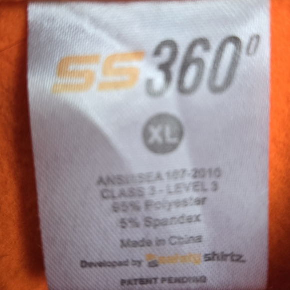 Safety Orange and Camouflage Hooded Sweatshirt - Picture 2 of 5